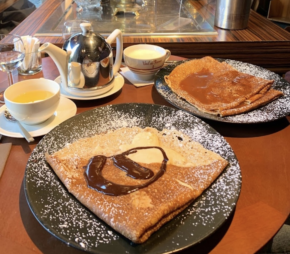 photo d'une galette au bacon et au chèvre